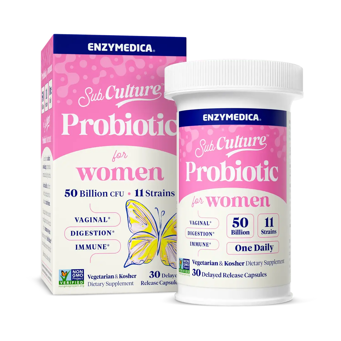 This image shows the bottle and carton of subculture women.