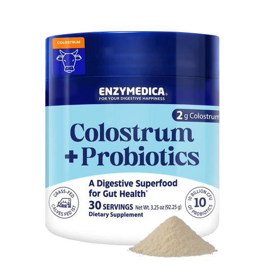 Container of Colostrum + Probiotics.