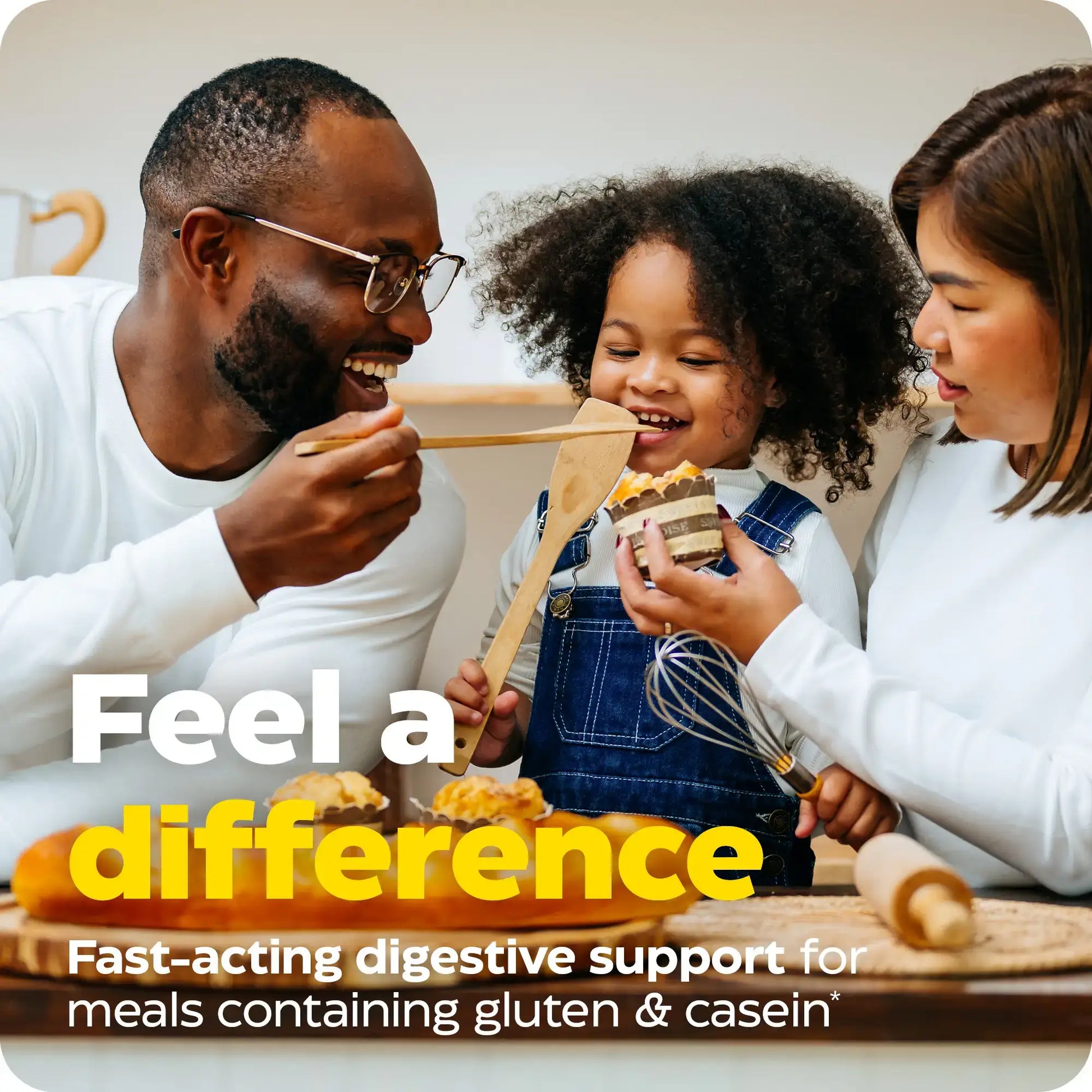 This image shows how Gluten Ease can make you feel a difference. 
