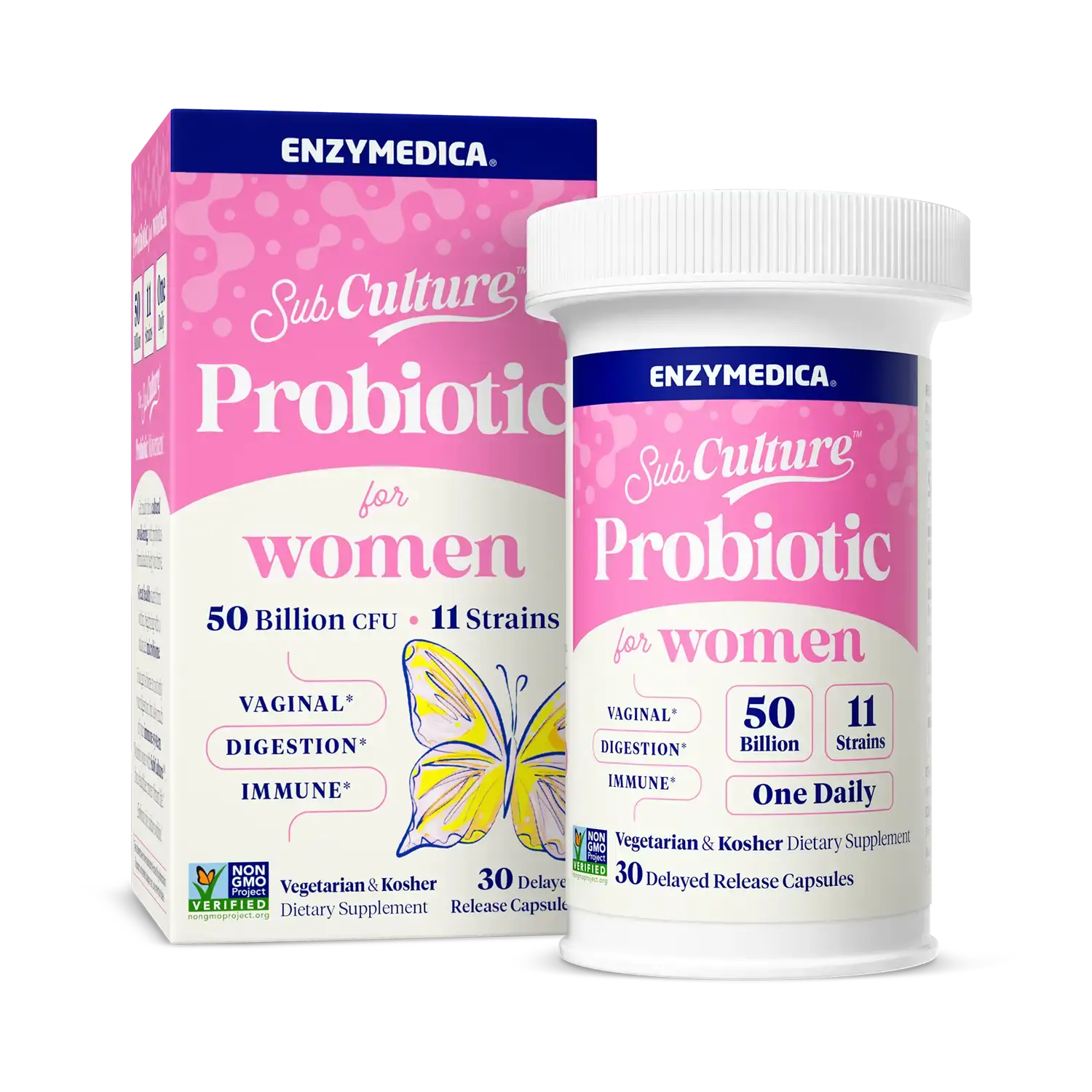 This image shows the bottle and carton of subculture women.